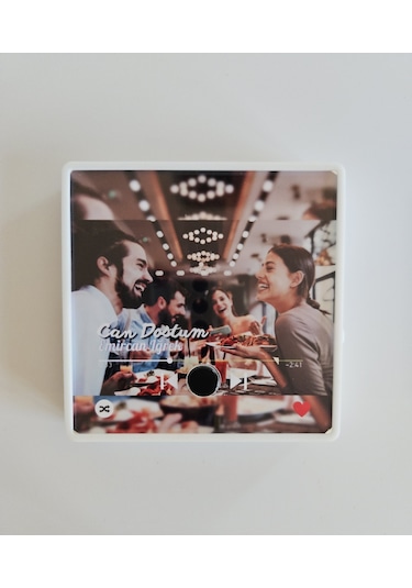 Sevgili Temalı Kişiye Özel Müzikli Magnet