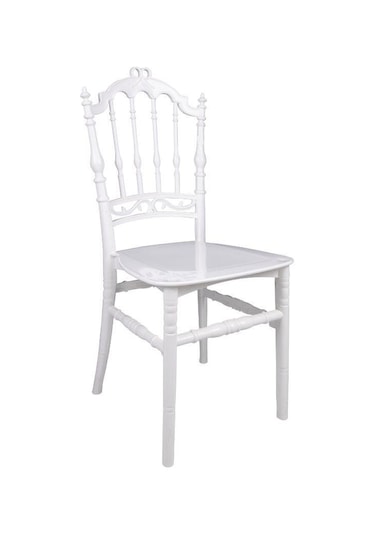 Mandella Karmen Düğün Sandalyesi Model 10 (6 Adet) Beyaz