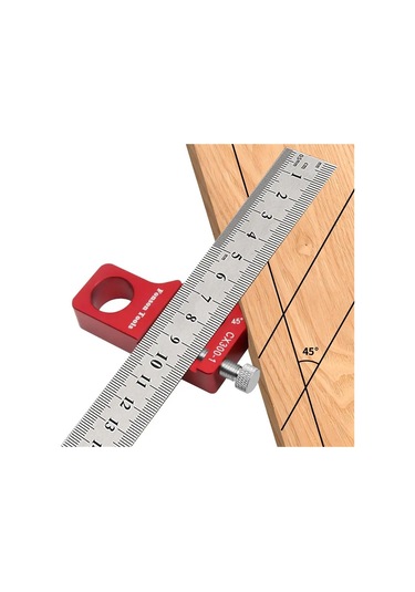 Fonson Ağaç İşleme İşaretleme Kare Cetvel Ölçme Aleti Ana Gövde