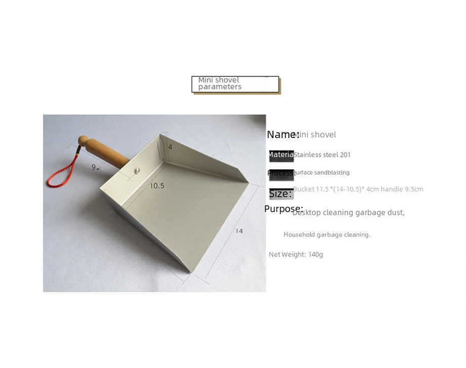 Kangvka Çocuk Ve Ev İçin Mini Paslanmaz Çelik Töprak, Masası Ve Dar Mekanları Temizlemek İçin Hafif Ve Dayanıklı