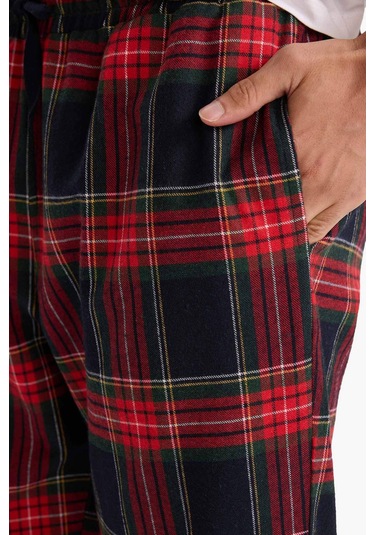 Defacto Regular Fit Cepli Uzun Boy Flanel Alt C6126ax25wnnv31 Lacivert-nv31