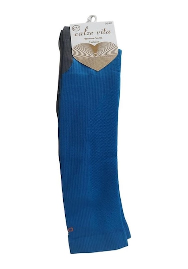 DİZALTI KADIN SPOR ÇORABI - ÇOK RENKLİ Çok Renkli