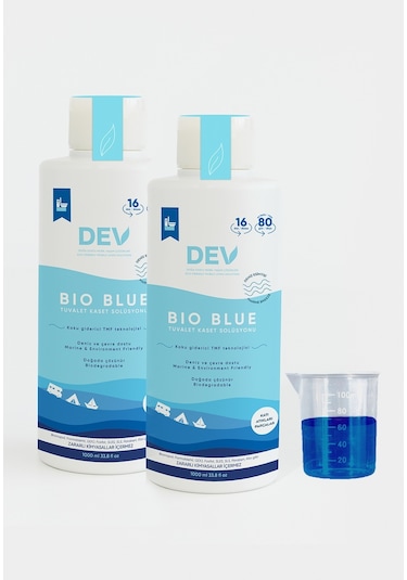 Dev Bio Blue Karavan Tuvalet Kaset Kimyasalı 1L-16 Doz 2 Adet