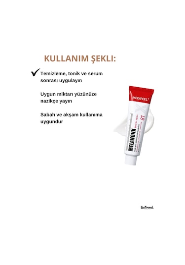 Medipeel Melanon X Leke Karşıtı Aydınlatıcı Krem M0088 30 ML