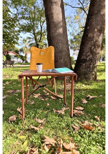 Bag The Joy Trailtop Ahşap Katlanır Kamp Masası -45 60 50cm Ahşap - Kahverengi