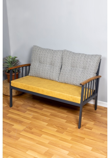 Bahçe Minderi İç Ve Dış Mekan Minderi Özel Ölçü 50x120x8cm Sarı