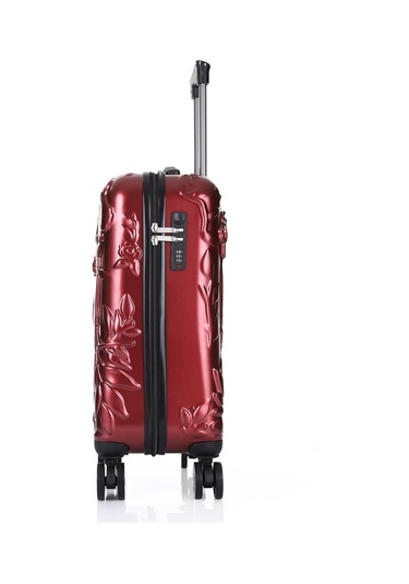 Ççs 5217 Kuru Kafa Polikarbon 3 Lü Valiz Seti-bordo Bordo