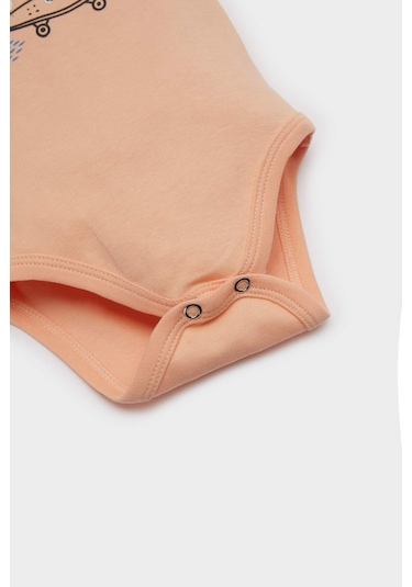 Defacto Erkek Bebek Yenidoğan Bisiklet Yaka Baskılı Ribana Kısa Kollu Çıtçıtlı Body E8230a525smog290 Turuncu Defacto Erkek Bebek Yenidoğan Bisiklet Yaka Baskılı Ribana Kısa Kollu Çıtçıtlı Body E8230a525smog290 Turuncu