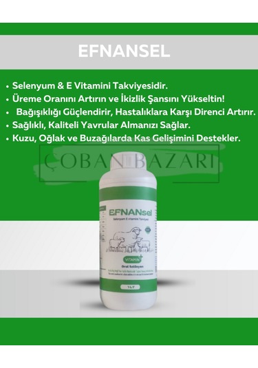 Efnan-sel Selenyum A-d-e Vitamini Takviyesi 1l