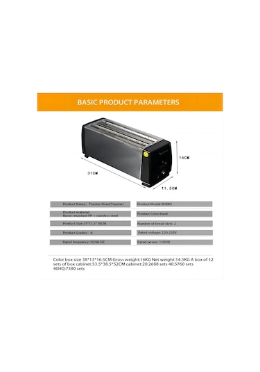 Otomatik Kahvaltı Sandviç Makinesi, 4 Parçalı Elektrikli Ekmek Kızartma Black And White