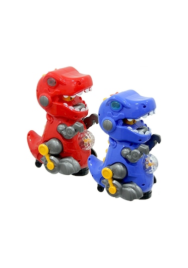 Birlik Pilli Işıklı Duman Püskürten Robot Trex