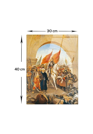 Fatih Sultan Mehmet Fsm Cam Tablo Fatih'in İstanbul'u Fethi