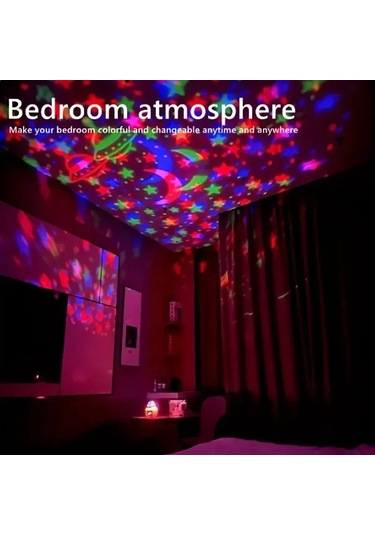 Conventions1 Led Yıldızlı Gökyüzü Gece Işıkları Usb Dönen