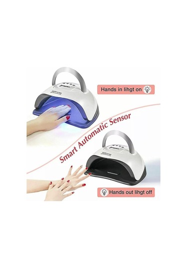 Skycity 57 Led 360w Uv Cila Lambası, 4 Zamanlayıcı, Hareket Sensörü Ve Hafıza Fonksiyonu İle Tüm Jeller İçin Ev Ve Salonu Uyumlu Kurutucu