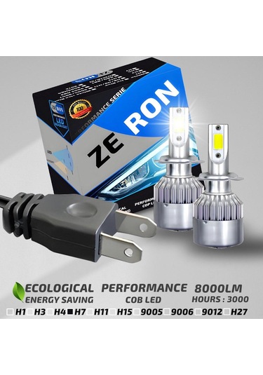 Xenon H7 Led Araba Far Ampül Xenon Led Şimşek Etkili