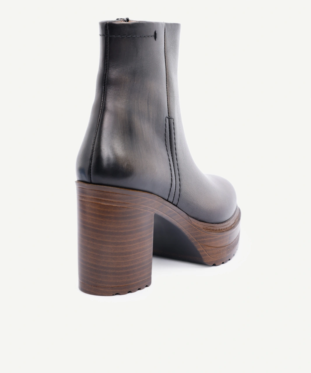 Yargıcı Kalın Dolgu Topuklu Deri Bot 25kkay4017x 059 Gri