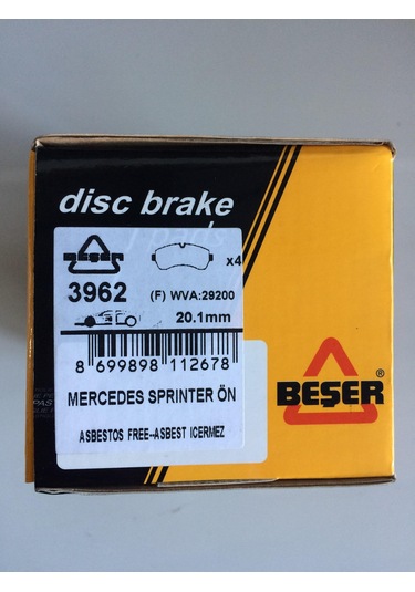 Sprinter 415-Vw Crafter Ön Balata Balon Teker Beşer 3962