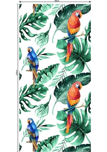 Pazly Tropikal Suntek Stil Lekeli Gizlilik Filmi Etiket Cam Buzlu 3. Ww Ahşap