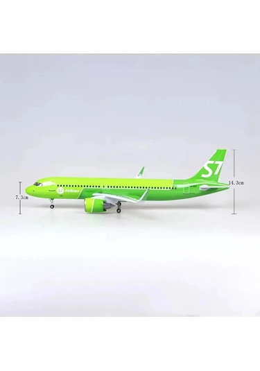 1/80 Ölçek Airbus A320 Neo S7 Airlines 47 Cm Model Uçak