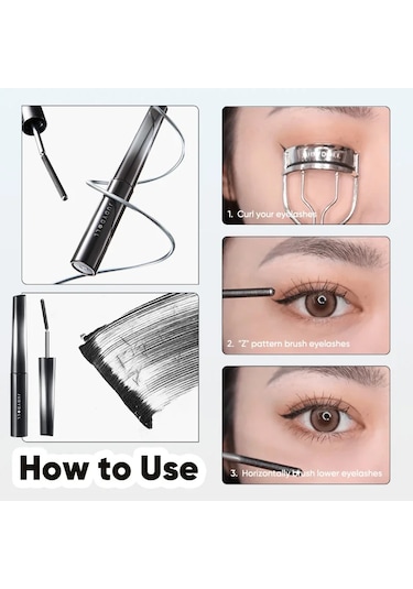 Judydoll Demir Maskara 2g, Su Geçirmez, Uzatma Ve Kıvırma, Güçlü, Tanımlanmış Curly Black Dark Topaz