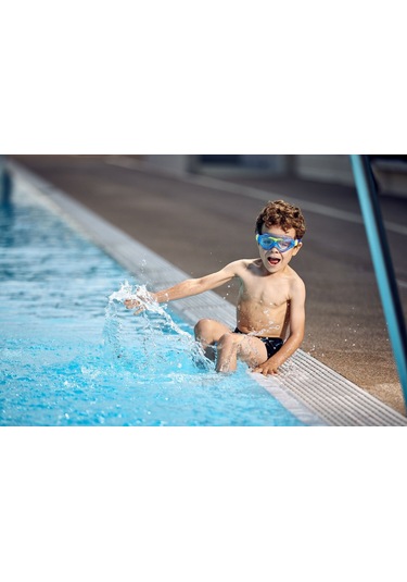 Aquasphere Vista Junior Şeffaf Cam - Lacivert/sarı Yüzücü Çok Renkli