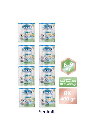 Senimil 2 Bebek Devam Sütü 400 G 8 Adet