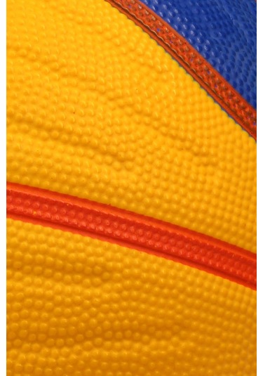 Telvesse Sarı Lacivert Basketbol Topu Grafiti Kauçuk Dayanıklı Deep Kanal Kabartmalı No:6 B66