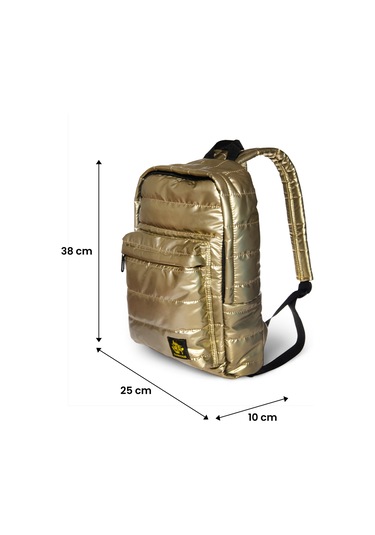 Biggdesign Moods Up Curious Kapitone Sırt Çantası Su Geçirmez Hafif Okul Ve Laptop Çantası Sarı Sarı