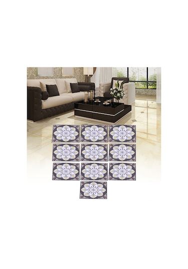 Shineyee 20 Adet Pvc Su Geçirmez Zemin Köşe Sticker - 8x8cm Dayanıklı Otomatik Yapışkan Salon Koridor Dekoratif Kaplama Diğer