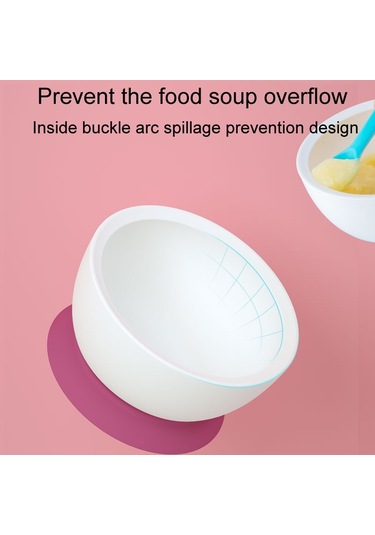 Sones Bebek Tamamlayıcı Gıda Kabı Kapaklı Bebek Beslenme Sofra Takımı Vakumlu Kase Kırmızı