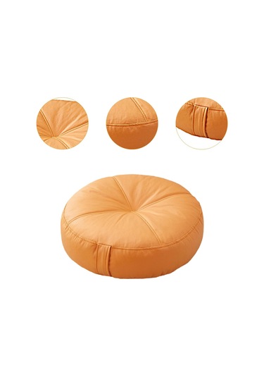 Suntek Yuvarlak Zemin Yastık Atma Oturma Yastığı Turuncu Turuncu