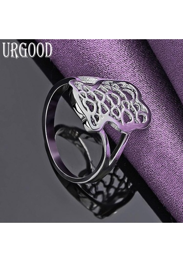 925 Ayar Gümüş Moda Desen Yüzük Güzel Hediye Düğün Takı 9