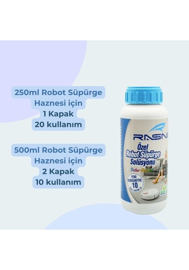 Rasne Konsantre Robot Süpürge Solüsyonu 500ml Tekli