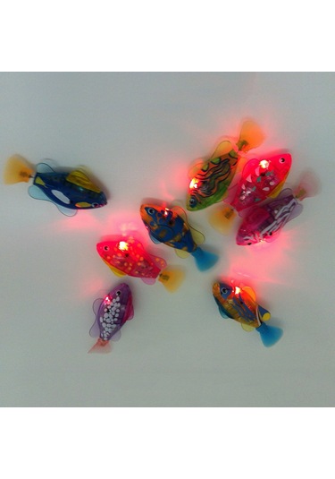 Youmex Yüzebilen Işıklı Elektrikli Akvaryum Balığı - Ev Kullanıma Uygun, Kolay Kullanımlı, Dayanıklı Materyalden Yapılmış Oyuncağı