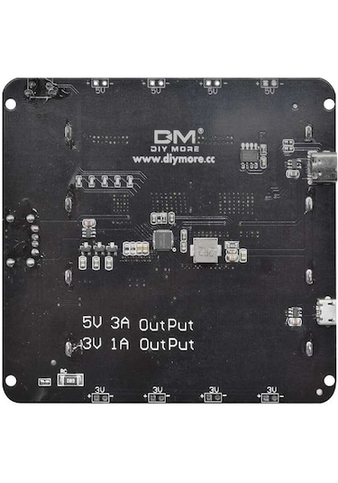 4'Lü Anahtarlı 18650 Lityum Pil Yuvası V8 Mikro Usb