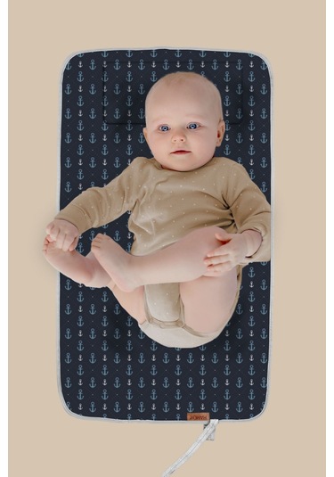 Anne Bebek Bakım Örtüsü Yenidoğan Alt Açma Değiştirme Anchor Organizer Pedi Minderi Çift Taraflı