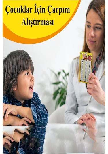 Zincirli Çarpım Tablosu 1 Adet 6x10 Cm Cep Zircirli Çarpım Tablosu Yaz Sil Özellikli Çarpım Tablosu Kartları Karne Hediyesi