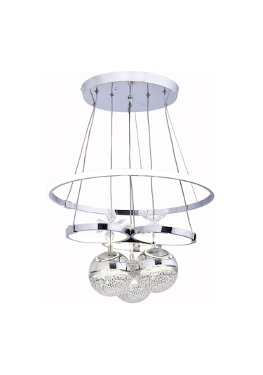 Galaksi 3 Top Krom Led Avize Krom