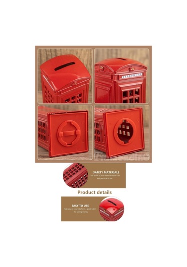 Telefon Kulübesi Metal Kumbara İngiltere Londra 18cm