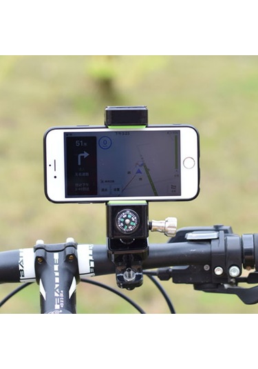 Cbtx Q003 Bisiklet Kilitli 360° Dönen Cep Telefonu Tutucu Siyah