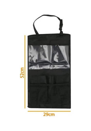 Koltuk Arkası Telefon Uyumlu & Tablet & Tutucu Araba Eşya Düzenleyici Organizer Kılıf Siyah