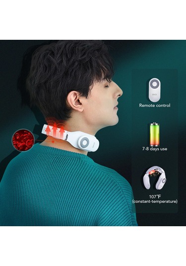 Suntek Isı Ile Skg Boyun Masaj Aleti 4 Modlu Ev Seyahati Dış Beyaz