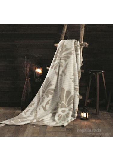 Issimo Çift Kişilik Battaniye Pamuk - Akrilik Ramona Bej-Krem