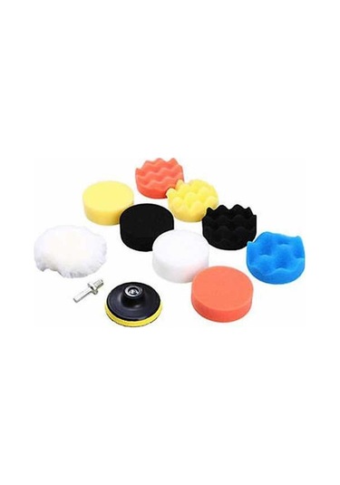 Pazly 11 Adet 3-inç Araba Parlatma Pedi Kiti - Köpüklü Parlatıcı & Cila Seti