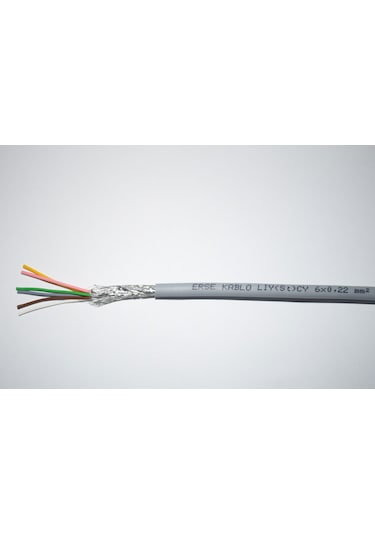 6X0.22 Lıy St Cy %100 Bakır Sinyal Ve Kontrol Kablo 1 M