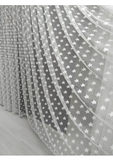 Tül Perde Yıldız Desenli Kaliteli Ve Uygun Fiyatlı (348230951)