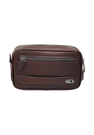 Guard Kahverengi Hakiki Deri Şifreli Unisex El Çantası - Grd250308wt1858 Diğer Çok Renkli