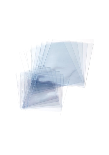 A5 Vidalı Menü Kabı Yedeği 6'Lı Paket Ithal Şeffaf Şeffaf