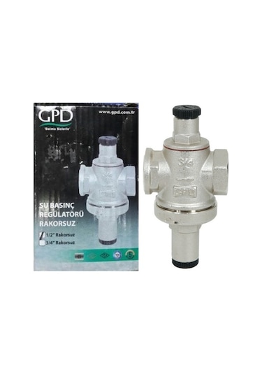 Gpd Su Basınç Regülatörü 1/2" Düşürücü ( Rekorsuz )