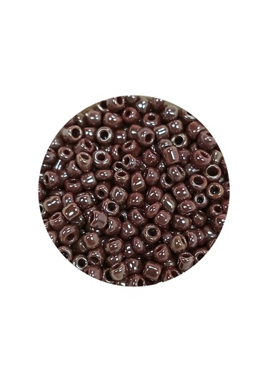 Dökme Cam Kum Boncuk 8/0 3 Mm - 20 Gram - Parlak Koyu Kestane -